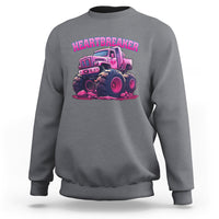 Valentine's Day Sweatshirt Tractor Heartbreaker Monster Truck Funny - Wonder Print Shop