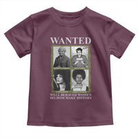 Black Women History Toddler T Shirt Harriet Tubman Rosa Parks Angela Davis Assata Shakur