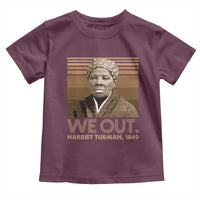Harriet Tubman Toddler T Shirt We Out 1849 Retro Black History