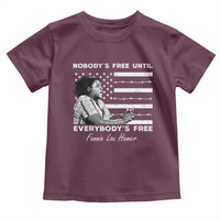 Fannie Lou Hamer Toddler T Shirt Nobody's Free Until Everybody's Free Black History