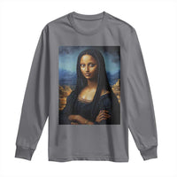 Black Women Pride Long Sleeve Shirt Melanin Mona Lisa Afro Queen Aesthetic Black History