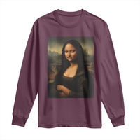 Black Mona Lisa Long Sleeve Shirt Melanin Pretty Aesthetic Black History