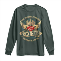 Celtic Claddagh Long Sleeve Shirt Love Loyalty Friendship Slainte