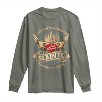 Celtic Claddagh Long Sleeve Shirt Love Loyalty Friendship Slainte