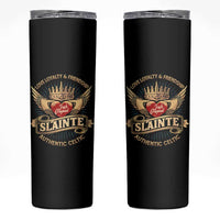 Celtic Claddagh Skinny Tumbler Love Loyalty Friendship Slainte