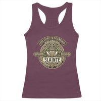 Celtic Claddagh Racerback Tank Top Slainte Love Loyalty Friendship Vintage
