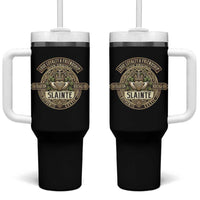 Celtic Claddagh Tumbler With Handle Slainte Love Loyalty Friendship Vintage