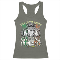 Galway Ireland Racerback Tank Top City Of The Tribes Est 1232
