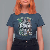 Galway Ireland T Shirt For Women City Of The Tribes Est 1232