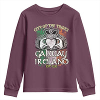 Galway Ireland Youth Sweatshirt City Of The Tribes Est 1232