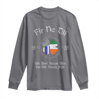 Irish Pride Long Sleeve Shirt Fir Na Dli Men Of Law Shamrock American Irish Flag