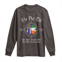 Irish Pride Long Sleeve Shirt Fir Na Dli Men Of Law Shamrock American Irish Flag