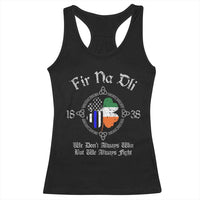 Irish Pride Racerback Tank Top Fir Na Dli Men Of Law Shamrock American Irish Flag