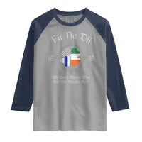 Irish Pride Raglan Shirt Fir Na Dli Men Of Law Shamrock American Irish Flag