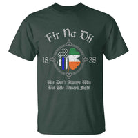 Irish Pride T Shirt Fir Na Dli Men Of Law Shamrock American Irish Flag