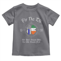 Irish Pride Toddler T Shirt Fir Na Dli Men Of Law Shamrock American Irish Flag