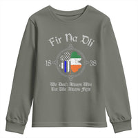 Irish Pride Youth Sweatshirt Fir Na Dli Men Of Law Shamrock American Irish Flag
