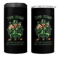 Irish Pride 4 in 1 Can Cooler Tumbler We Don't Always Win But We Always Fight Funny Leprechaun