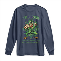 Irish Pride Long Sleeve Shirt We Don't Always Win But We Always Fight Funny Leprechaun