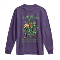 Irish Pride Long Sleeve Shirt We Don't Always Win But We Always Fight Funny Leprechaun