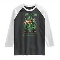 Irish Pride Raglan Shirt We Don't Always Win But We Always Fight Funny Leprechaun