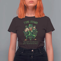 Irish Pride T Shirt For Women We Don't Always Win But We Always Fight Funny Leprechaun