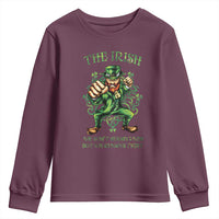 Irish Pride Youth Sweatshirt We Don't Always Win But We Always Fight Funny Leprechaun