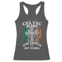 Irish Celtic Pride Racerback Tank Top Celtic Blood Runs Through My Veins