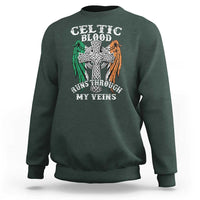Irish Celtic Pride Sweatshirt Celtic Blood Runs Through My Veins