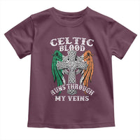 Irish Celtic Pride Toddler T Shirt Celtic Blood Runs Through My Veins