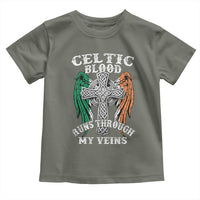 Irish Celtic Pride Toddler T Shirt Celtic Blood Runs Through My Veins