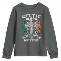 Irish Celtic Pride Youth Sweatshirt Celtic Blood Runs Through My Veins