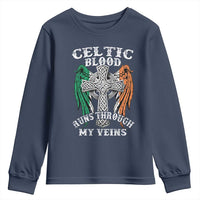 Irish Celtic Pride Youth Sweatshirt Celtic Blood Runs Through My Veins