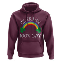 Funny St. Patrick's Day LGBT Hoodie 0 Irish 100 Gay Rainbow Shamrock