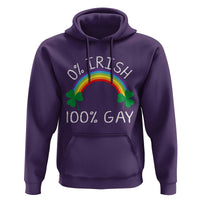 Funny St. Patrick's Day LGBT Hoodie 0 Irish 100 Gay Rainbow Shamrock