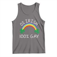 Funny St. Patrick's Day LGBT Tank Top 0 Irish 100 Gay Rainbow Shamrock