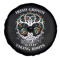 Irish Grown With Viking Roots Spare Tire Cover