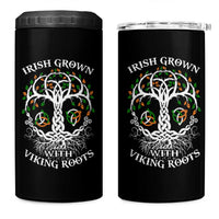 Irish Grown With Viking Roots 4 in 1 Can Cooler Tumbler