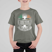 Irish Viking T Shirt For Kid Irish Grown With Viking Roots