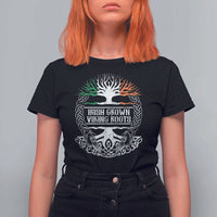 Irish Viking T Shirt For Women Irish Grown With Viking Roots