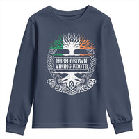 Irish Viking Youth Sweatshirt Irish Grown With Viking Roots