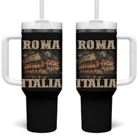 Roma Italia Colosseum Tumbler With Handle Vintage Italy Rome