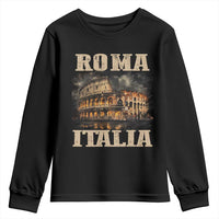 Roma Italia Colosseum Youth Sweatshirt Vintage Italy Rome
