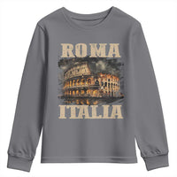 Roma Italia Colosseum Youth Sweatshirt Vintage Italy Rome