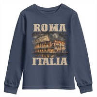 Roma Italia Colosseum Youth Sweatshirt Vintage Italy Rome