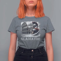 Gladiator Roman Warrior Colosseum T Shirt For Women