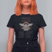 Julius Caesar World Tour T Shirt For Women SPQR Roman History