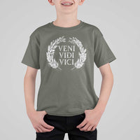 Julius Caesar Veni Vidi Vici T Shirt For Kid Latin Roman History
