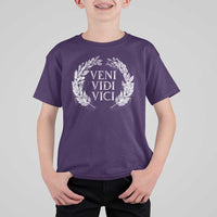 Julius Caesar Veni Vidi Vici T Shirt For Kid Latin Roman History