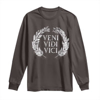 Julius Caesar Veni Vidi Vici Long Sleeve Shirt Latin Roman History